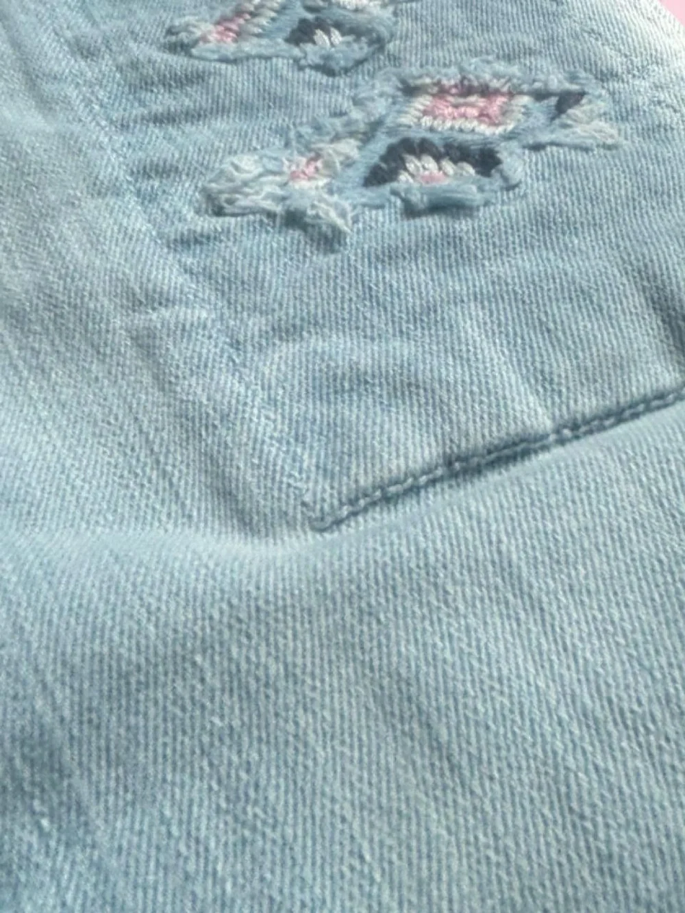 GAP Light Blue Embroidered Kids Jeans